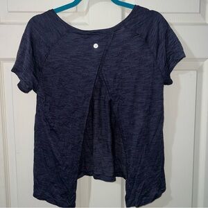 lululemon athletica Dark Blue Short Sleeve Top